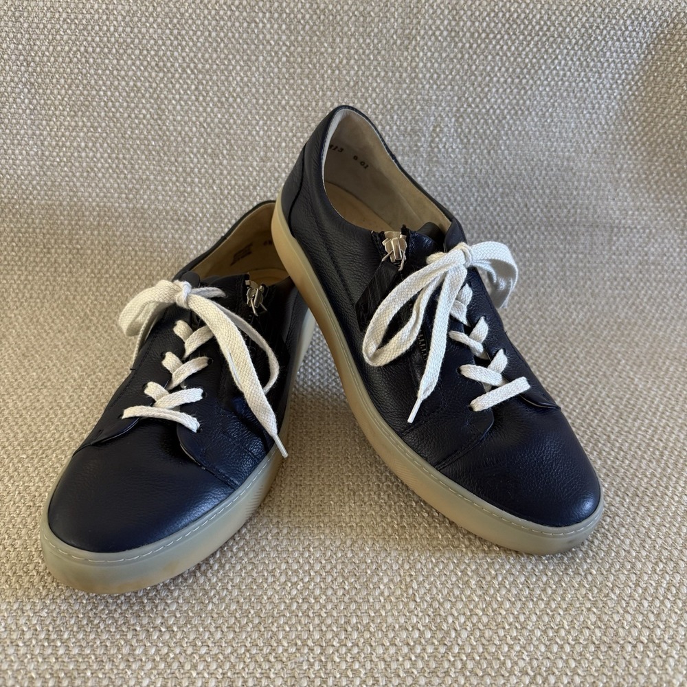 Paul Green Carla Sneakers Shoes Womens Size 9 US 6.5 UK Navy Blue Leather